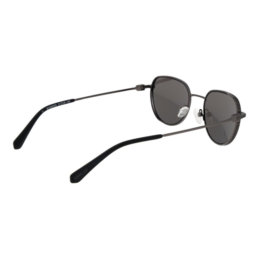 Gray Metal Sunglasses