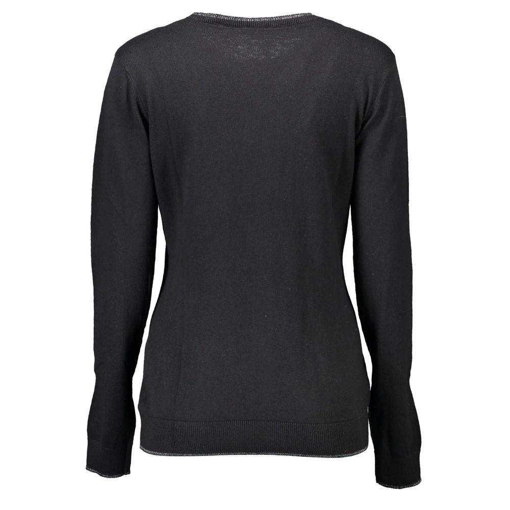 Black Cotton Sweatshirt