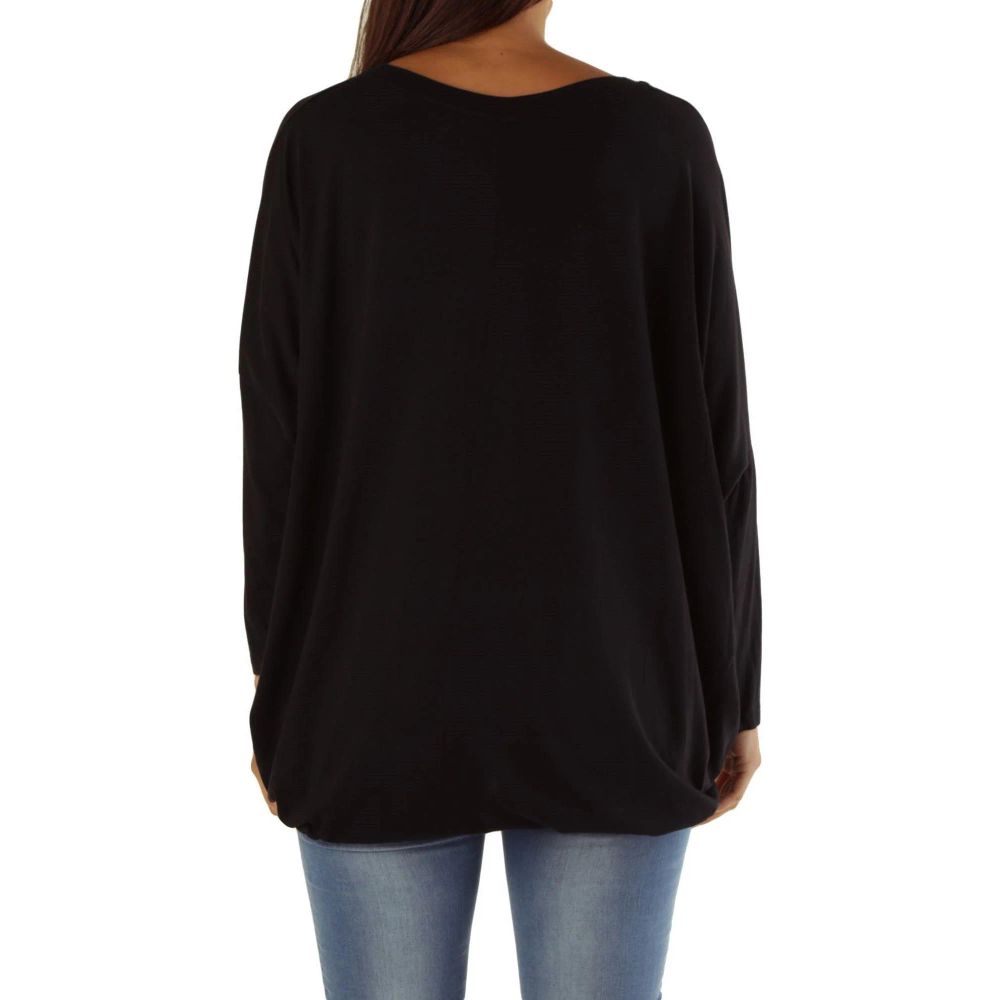 Black Viscose T-Shirt