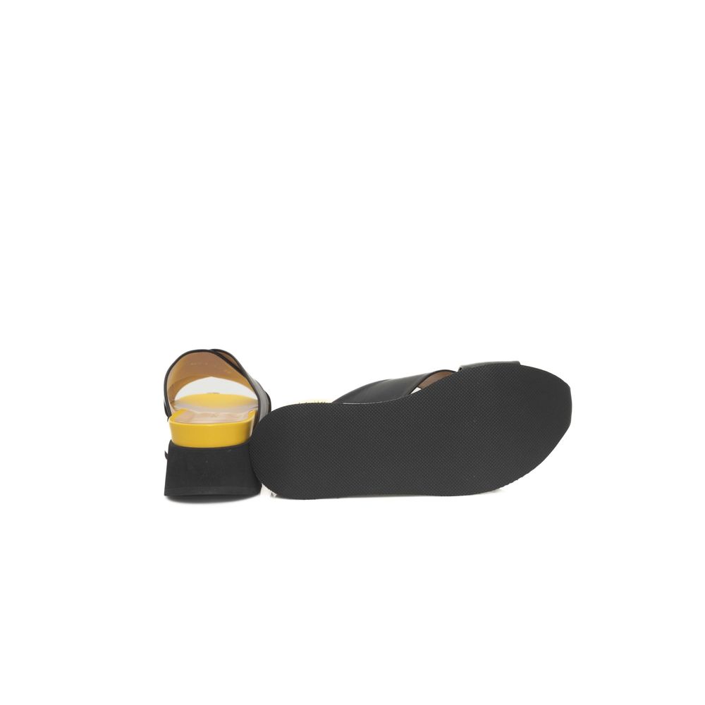 Black Calfskin Sandal