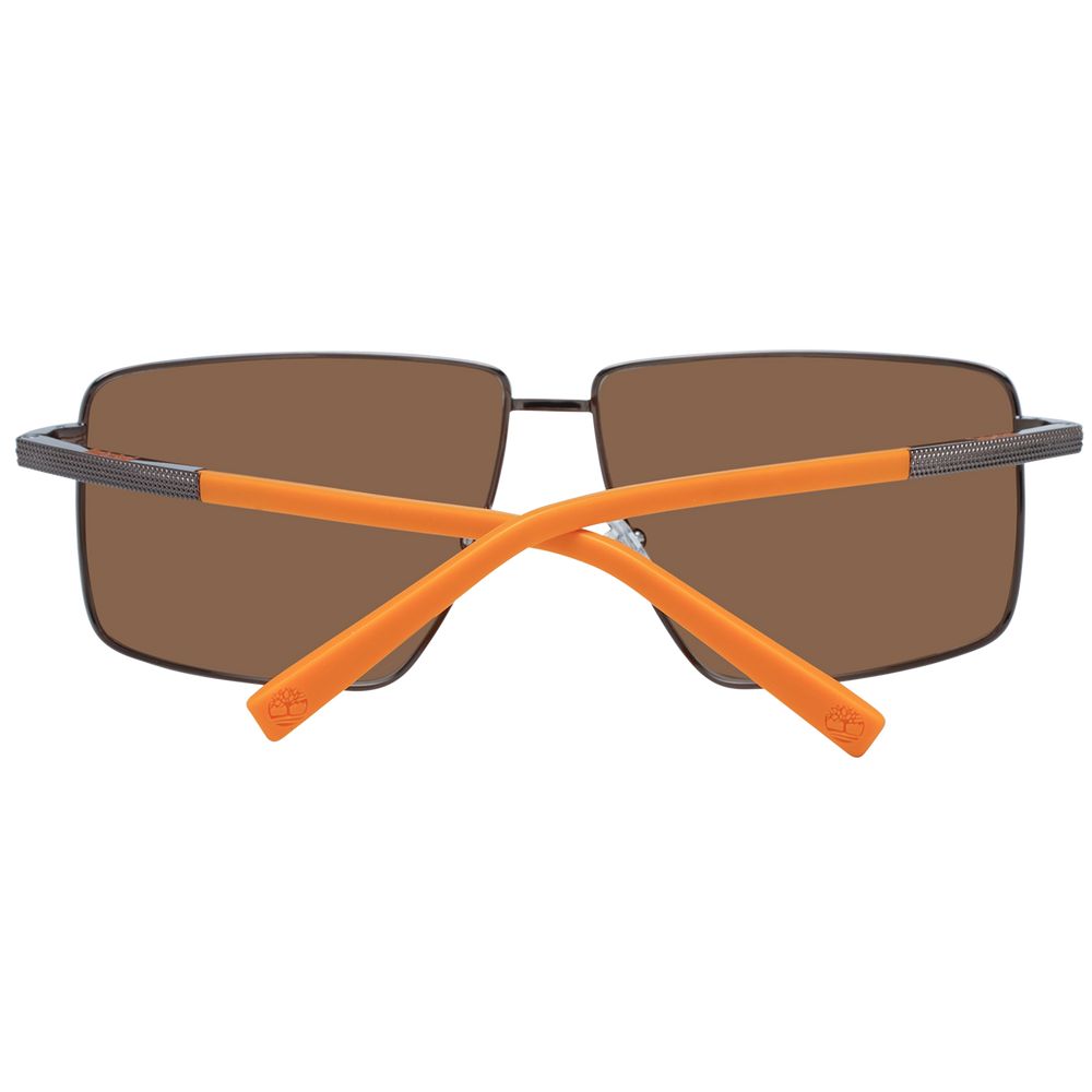 Brown Metal Sunglasses