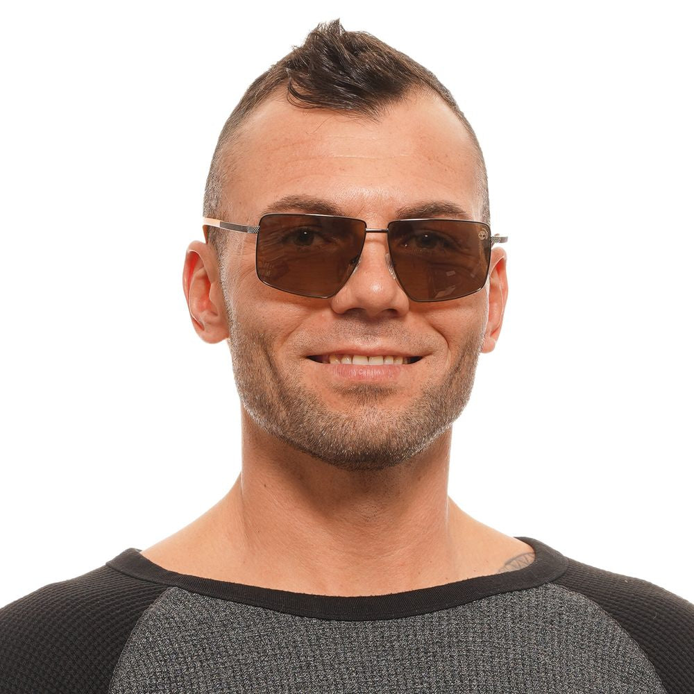 Brown Metal Sunglasses