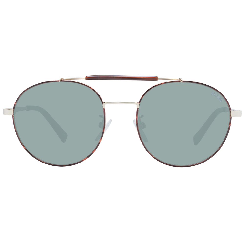 Brown Metal Sunglasses