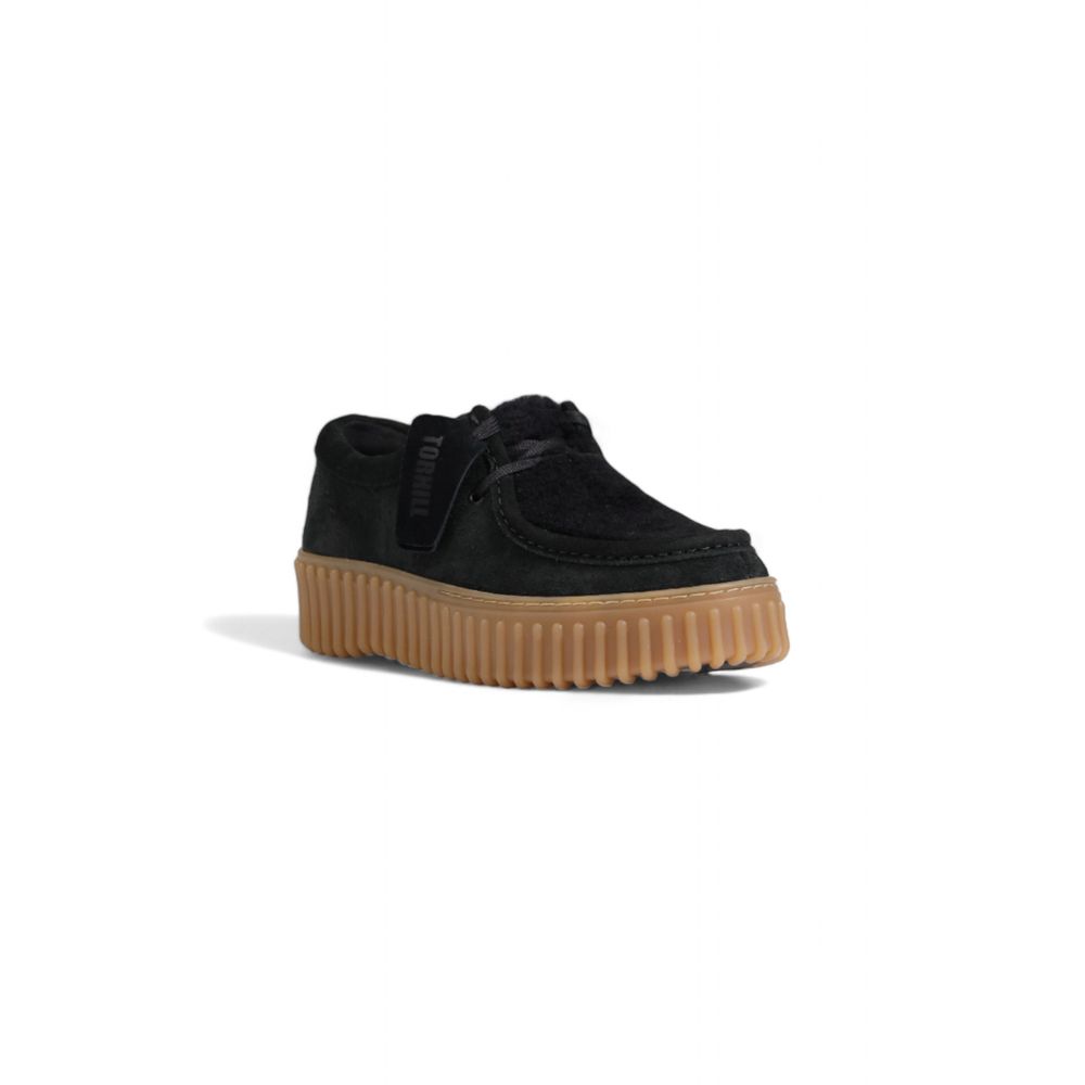 Black Sponge Platform Pumps
