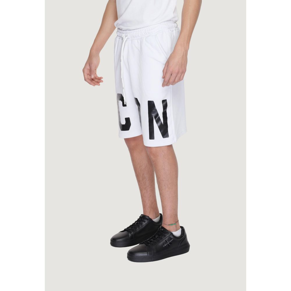 White Cotton Bermuda Shorts
