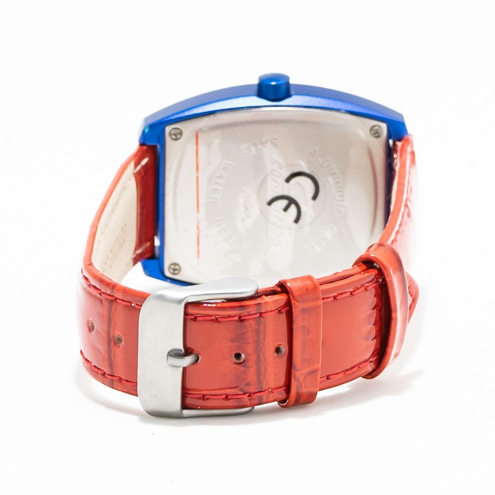 Red Leather Dress Watch