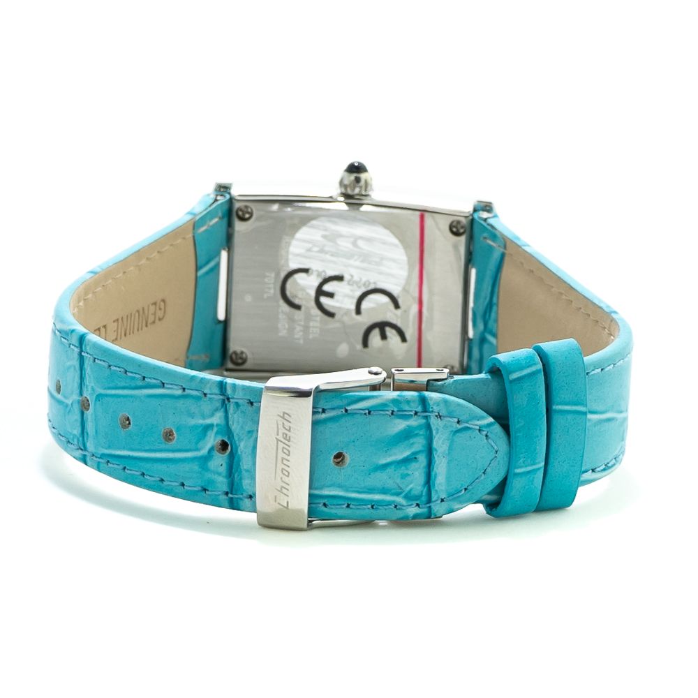 Blue Leather Dress Watch