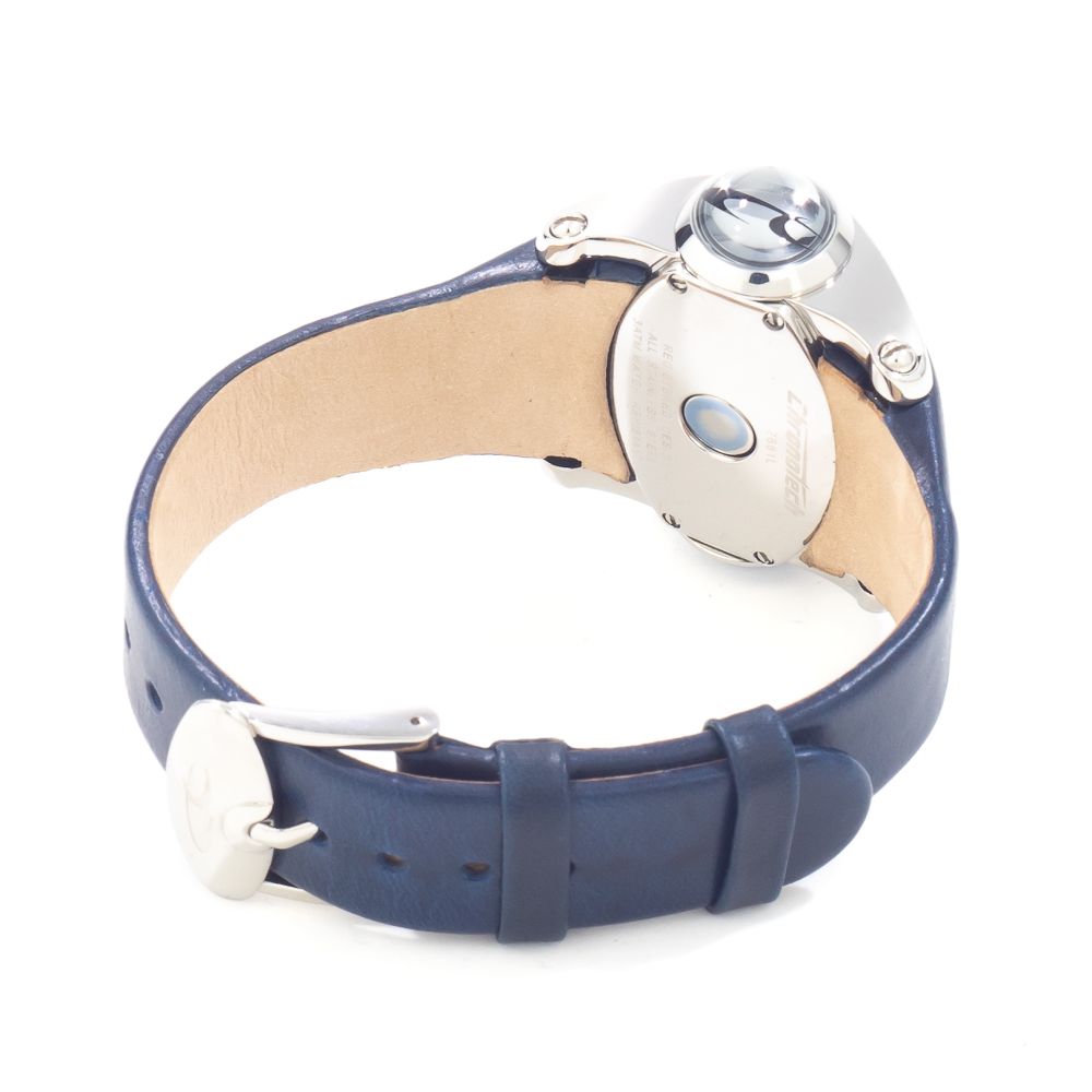 Blue Leather Dress Watch
