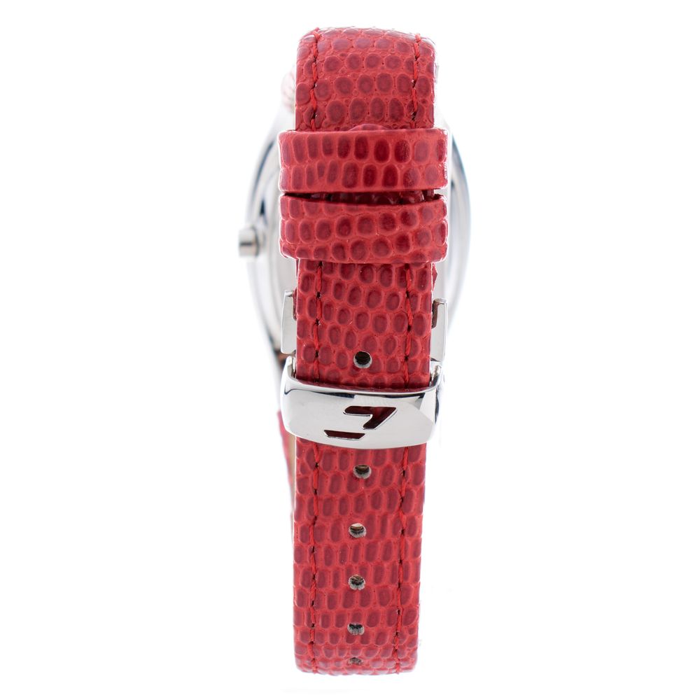 Red Leather Dress Watch