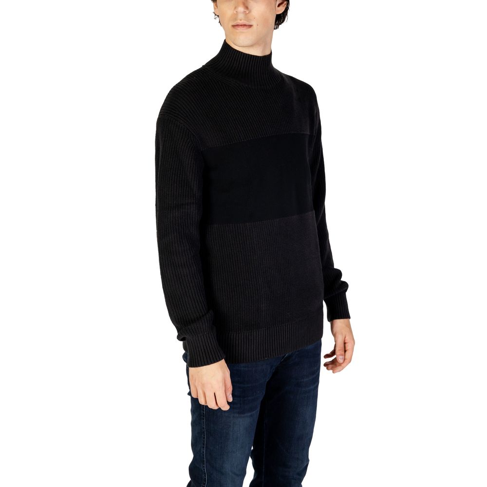 Black Cotton Sweatshirt