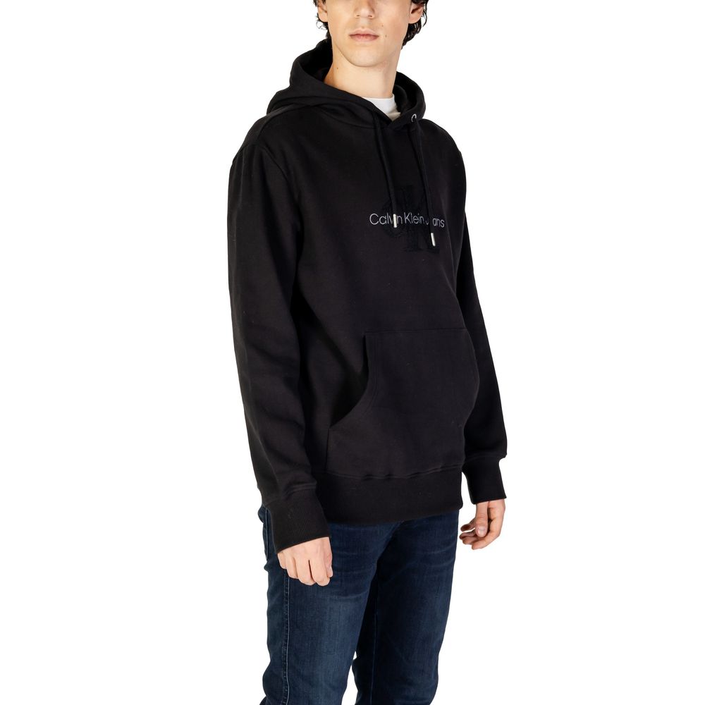 Black Cotton Hoodie