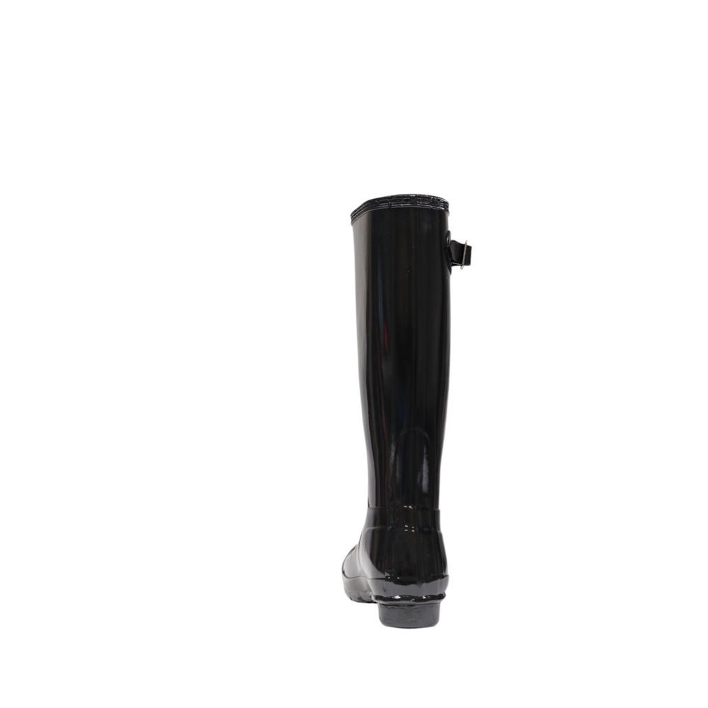 Black Recycled Polyester Ankle Boots