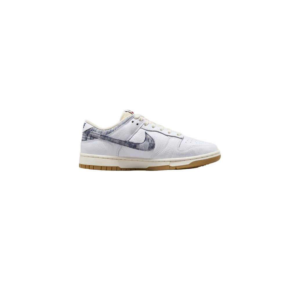 Blue Leather Low Top Sneakers