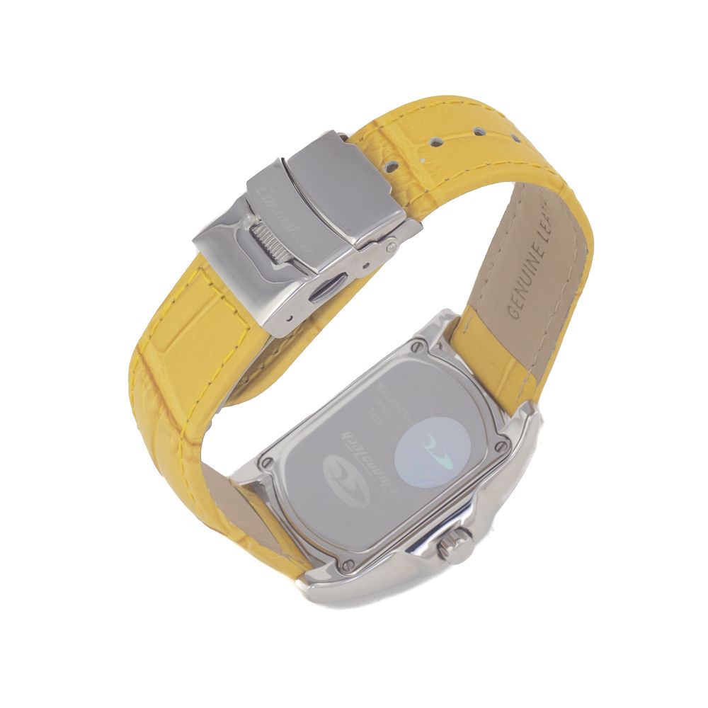 Yellow Leather Dress Watch