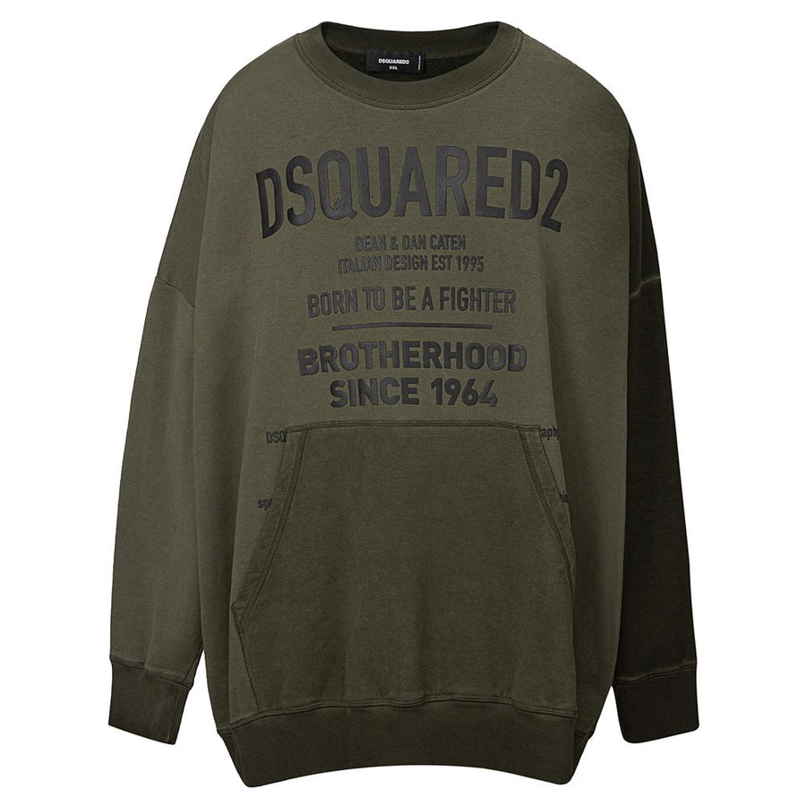 Green Cotton Sweatshirt