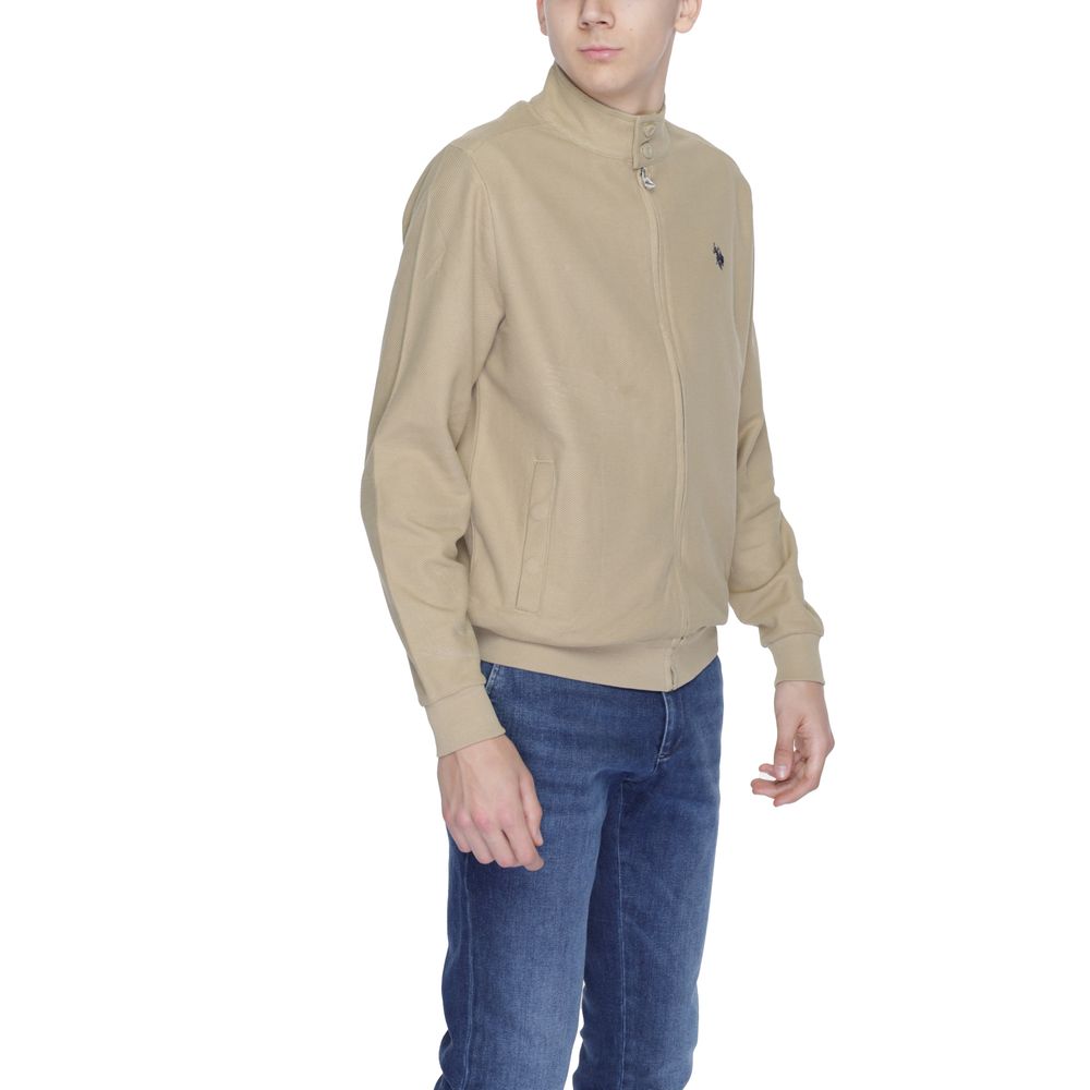 Beige Cotton Jackets & Coat