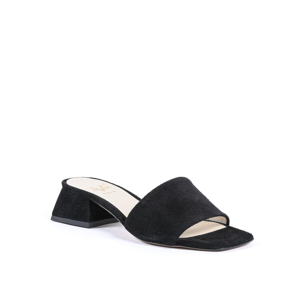 Black Leather Platform Sandals