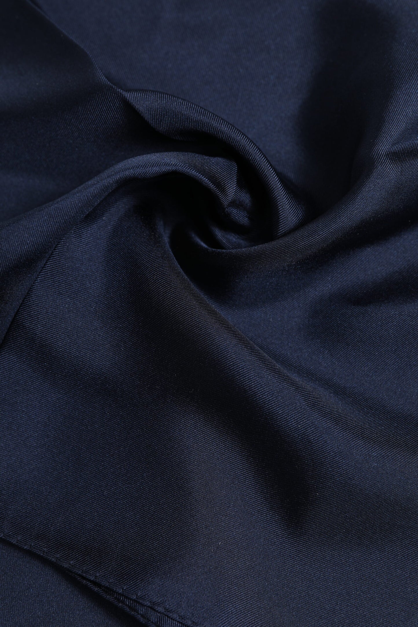 Dark Blue Silk Square Men Foulard Scarf