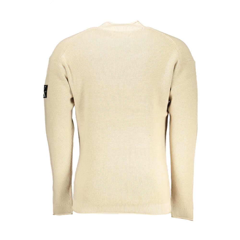 Beige Cotton Sweater