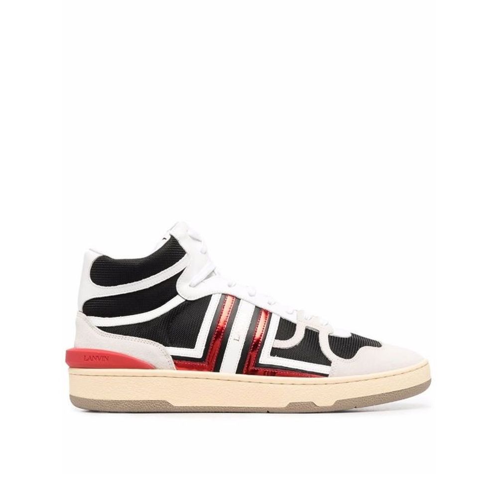 Black Calfskin High Top Sneakers
