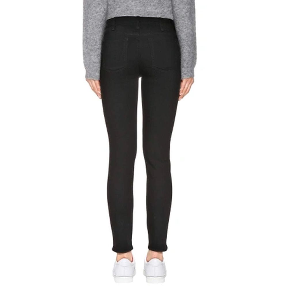 Black Cotton Skinny Jeans