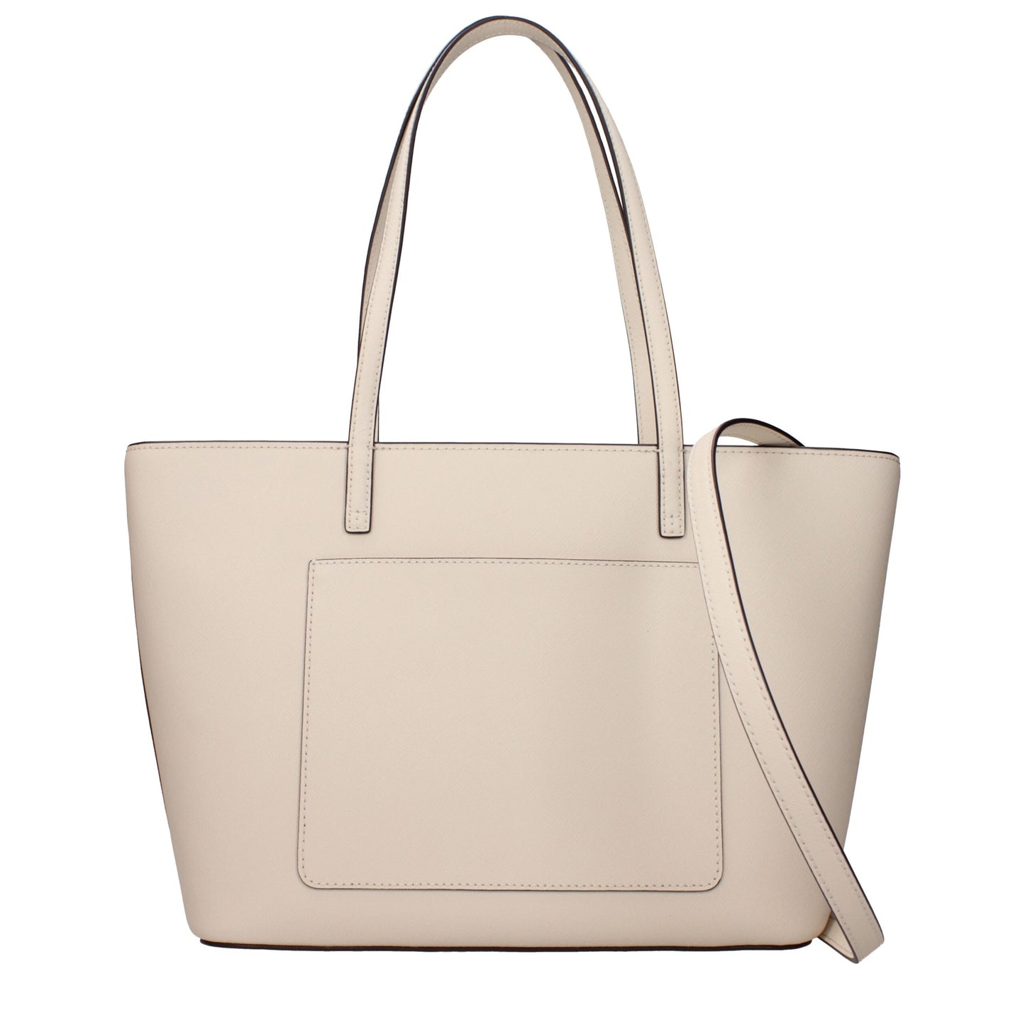 Beige Leather Shoulder Bag