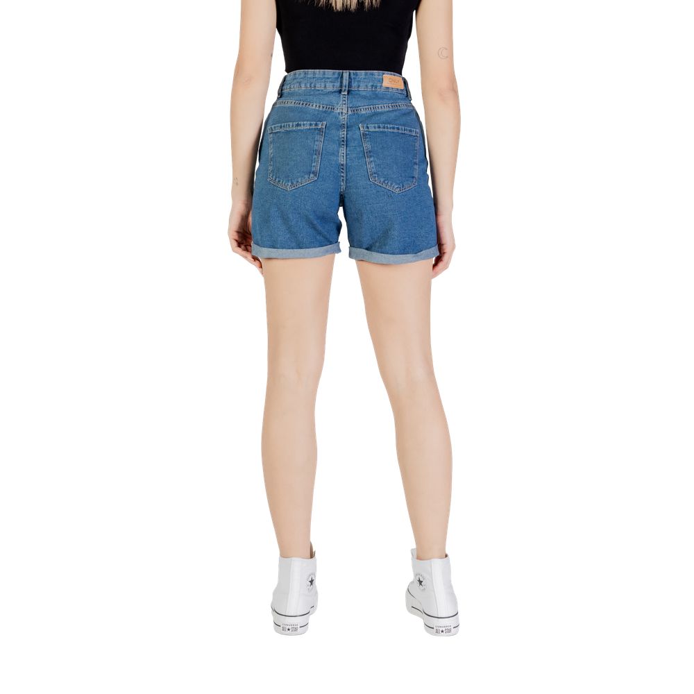 Blue Cotton Shorts
