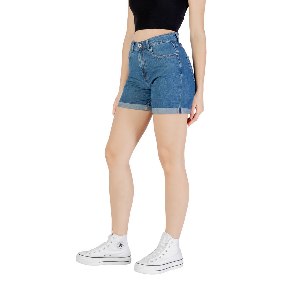 Blue Cotton Shorts