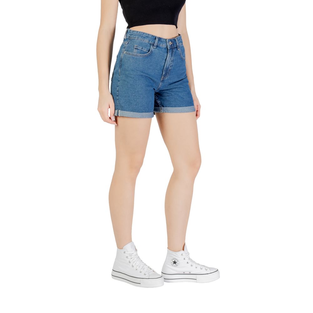 Blue Cotton Shorts