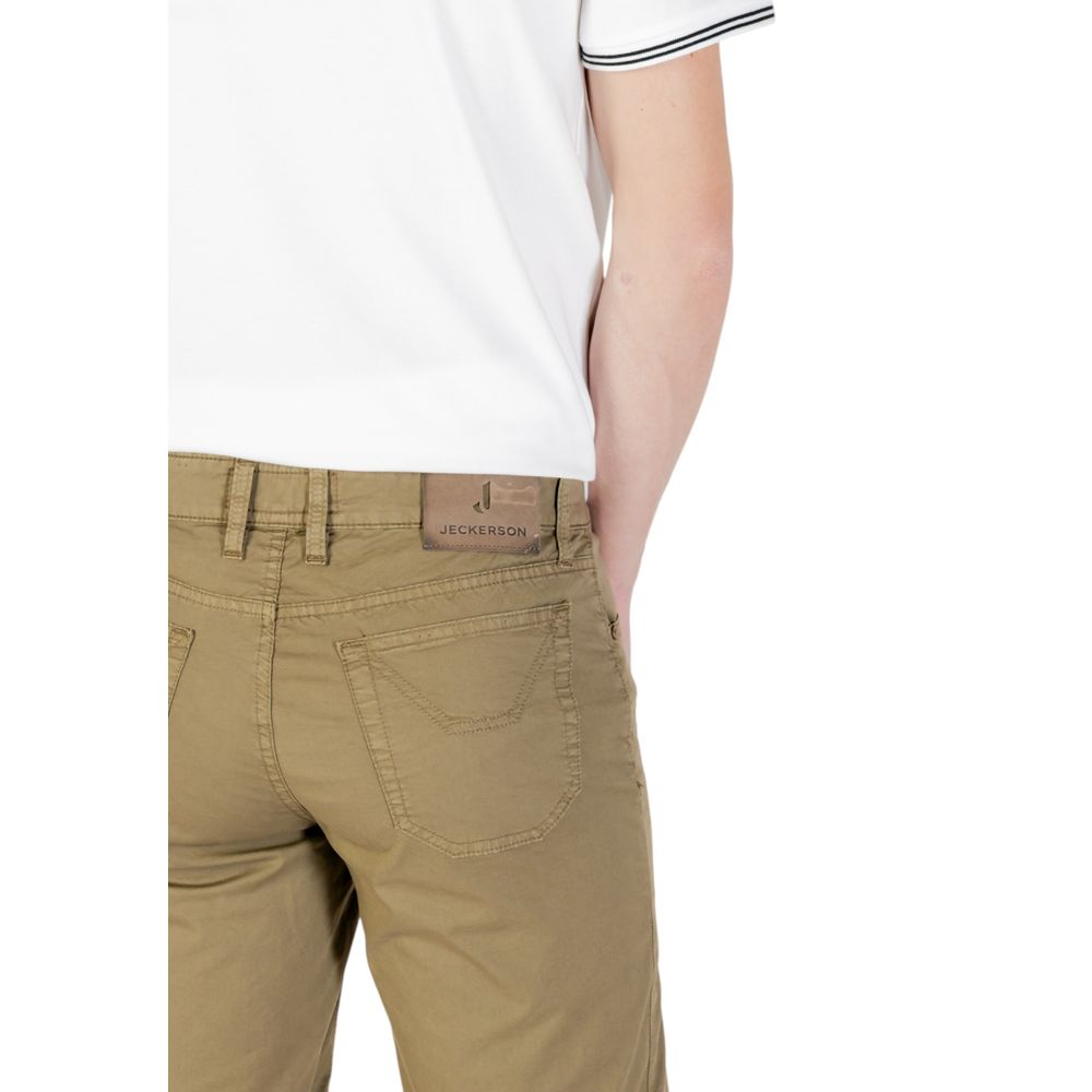 Green Cotton Bermuda Shorts
