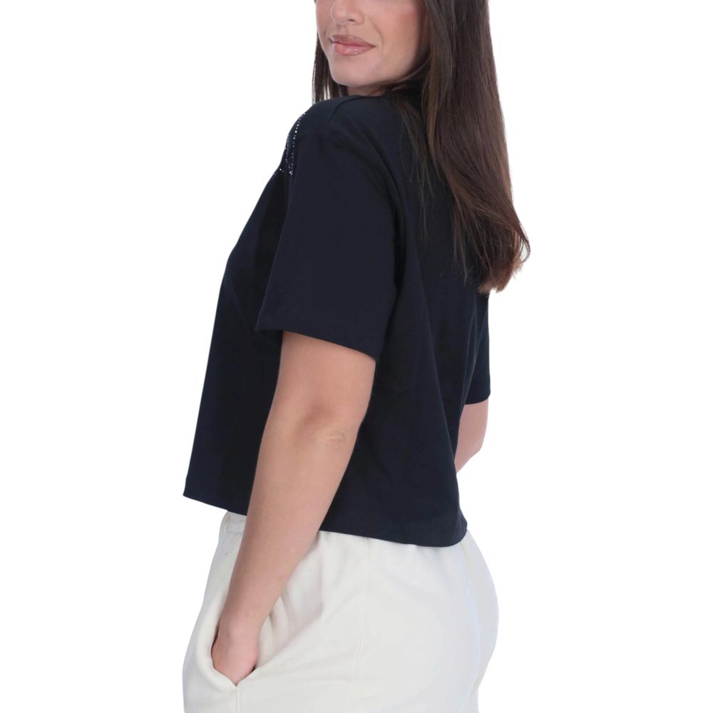 Black Cotton T-Shirt