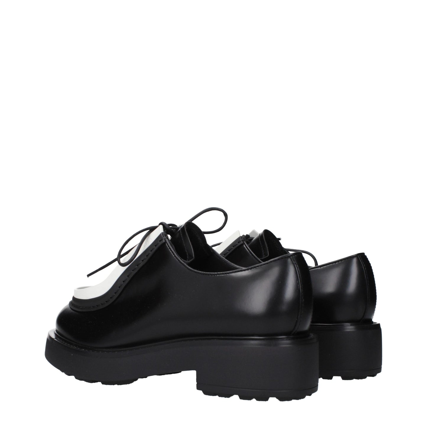 Black Leather Oxfords And Derbies