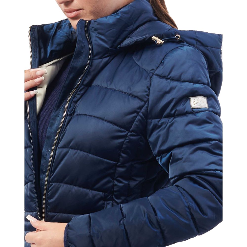 Blue Polyester Jackets & Coat