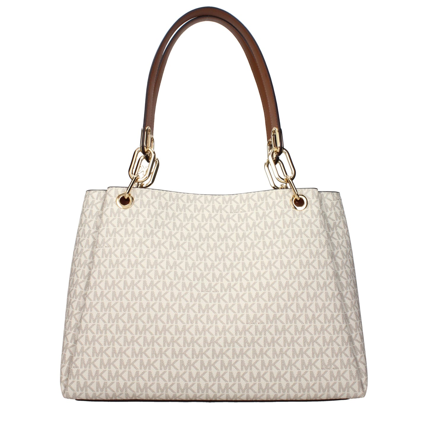 Beige Fabric Shoulder Bags