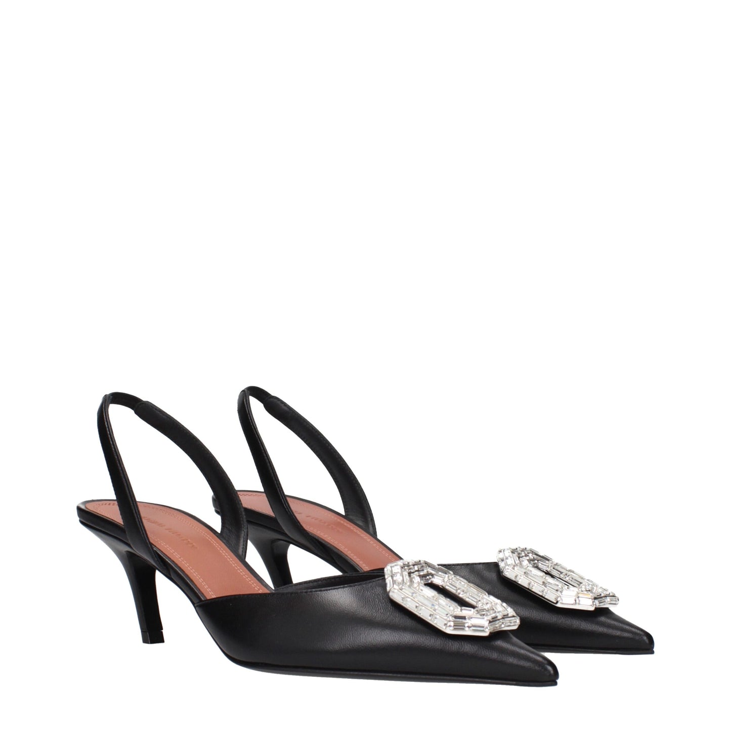 Black Leather Pumps