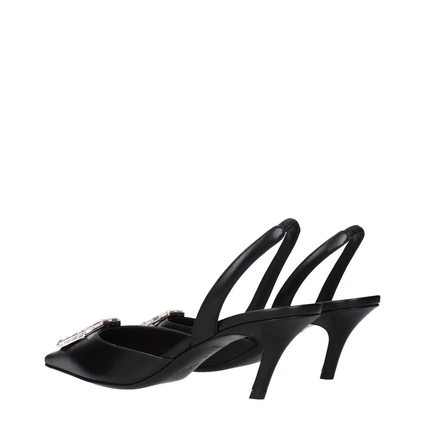 Black Leather Pumps