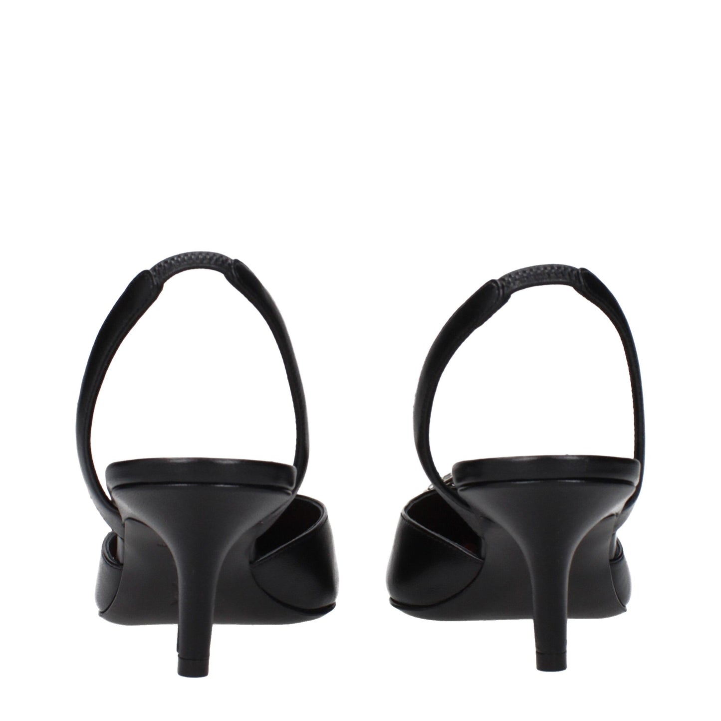 Black Leather Pumps
