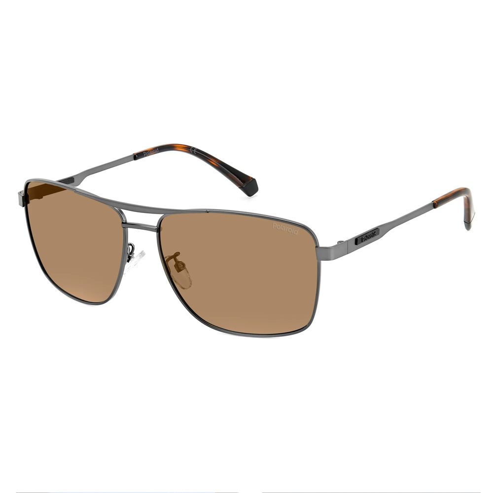 Gray Stainless Steel Sunglasses
