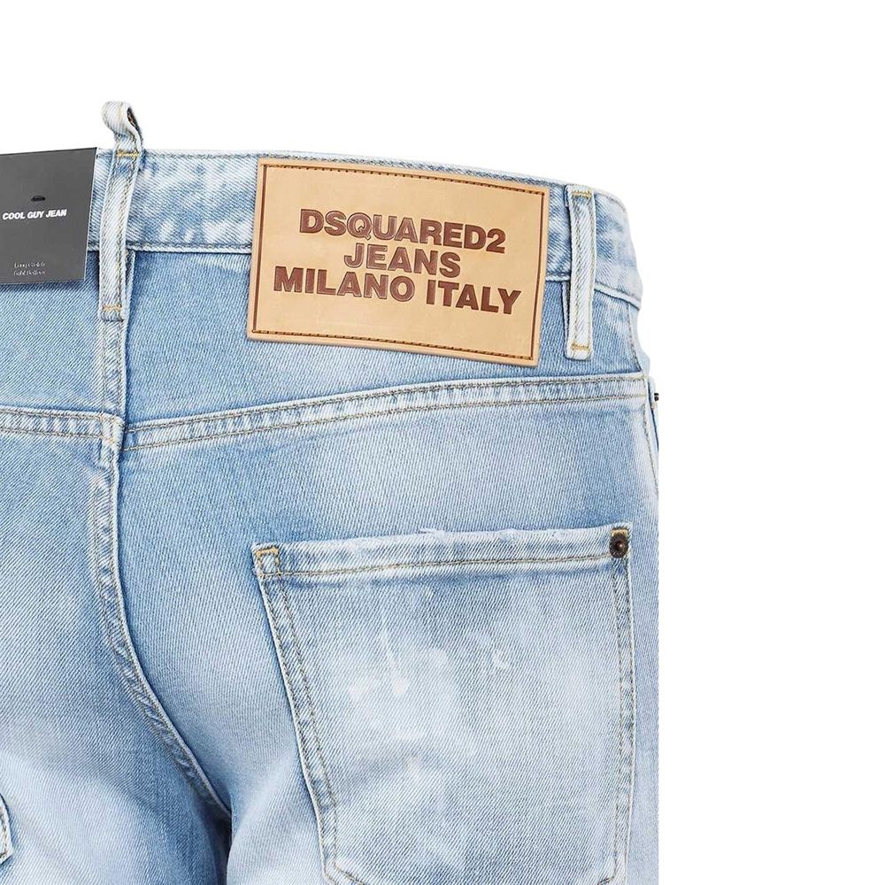 Blue Cotton Slim Fit Jeans