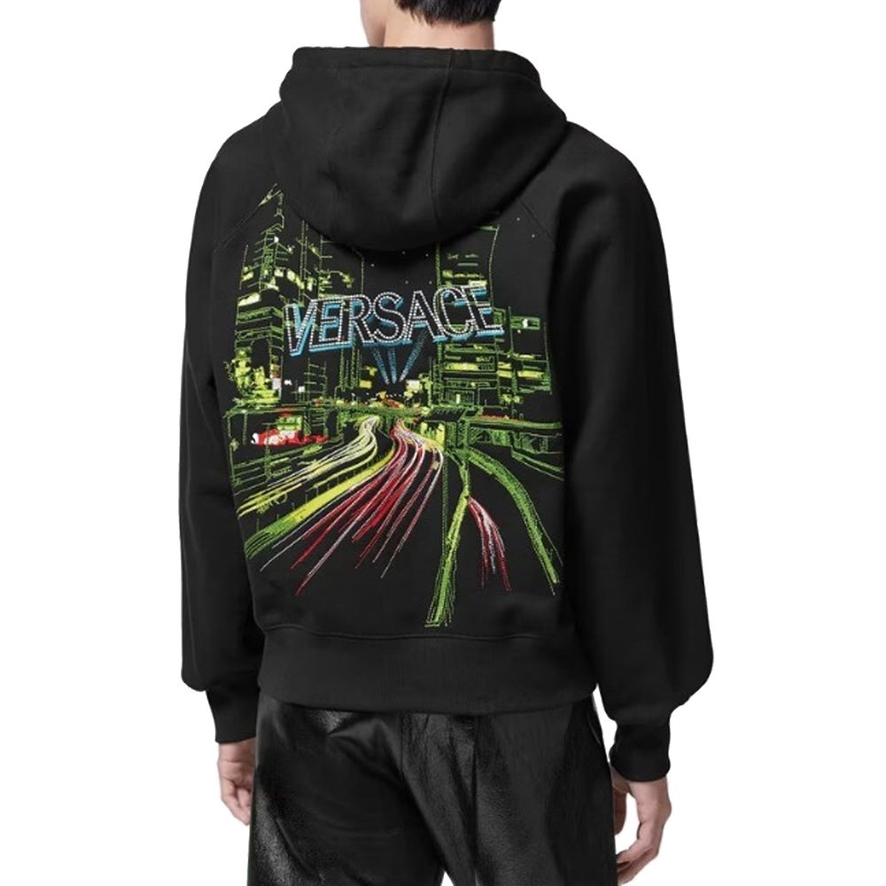 Black Cotton Sweatshirt