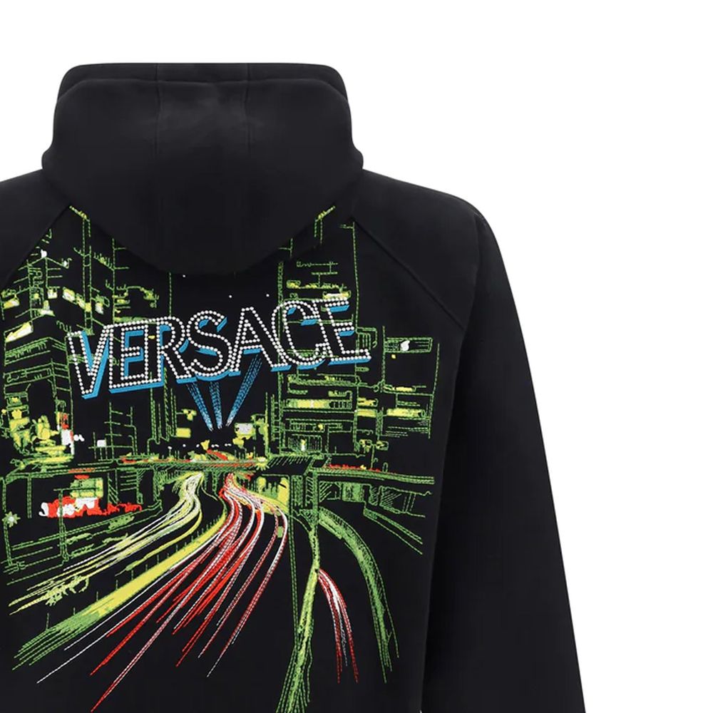 Black Cotton Sweatshirt