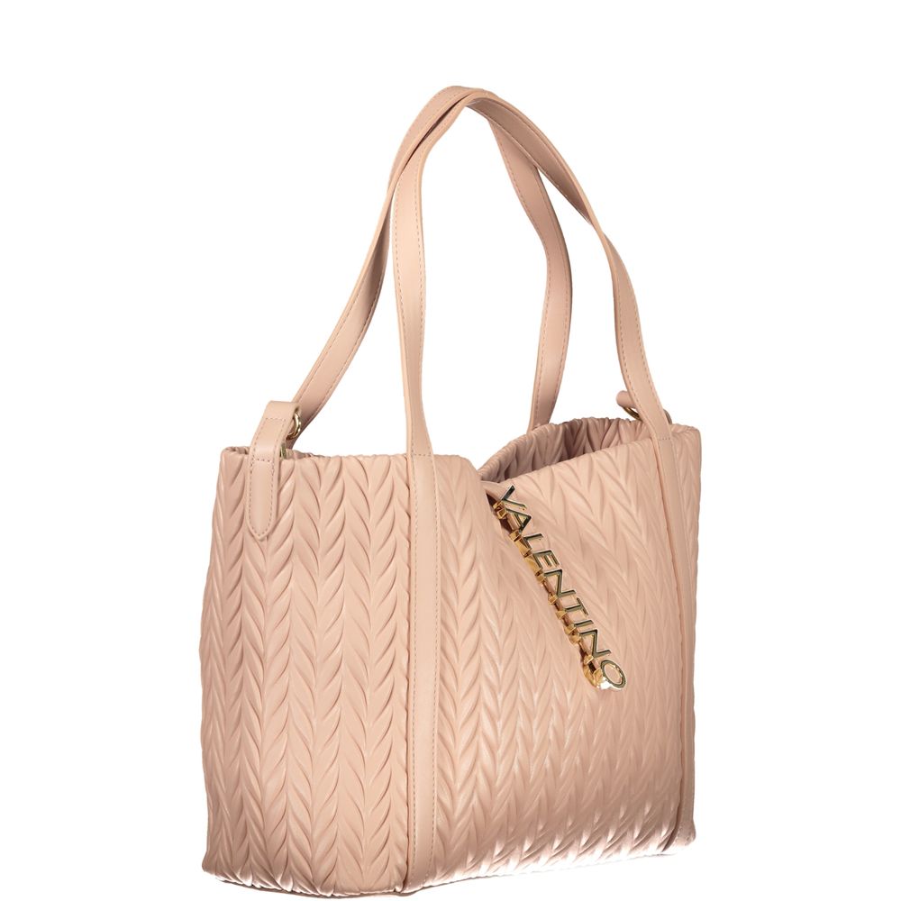 Pink Polyethylene Handbag