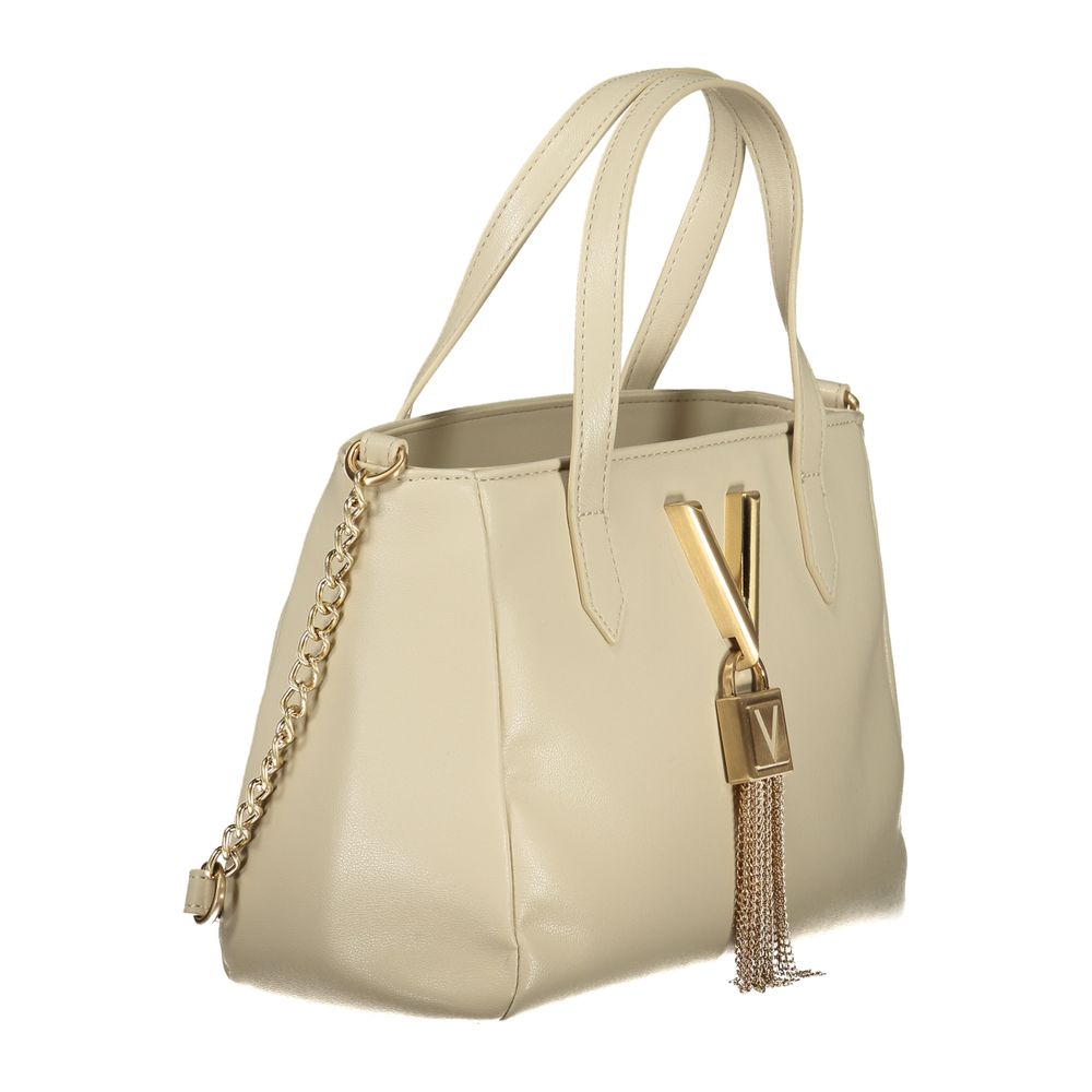 Beige Polyethylene Handbag