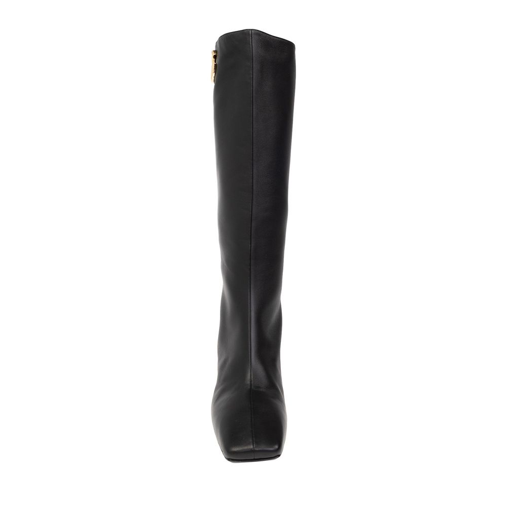 Black Calfskin Boots