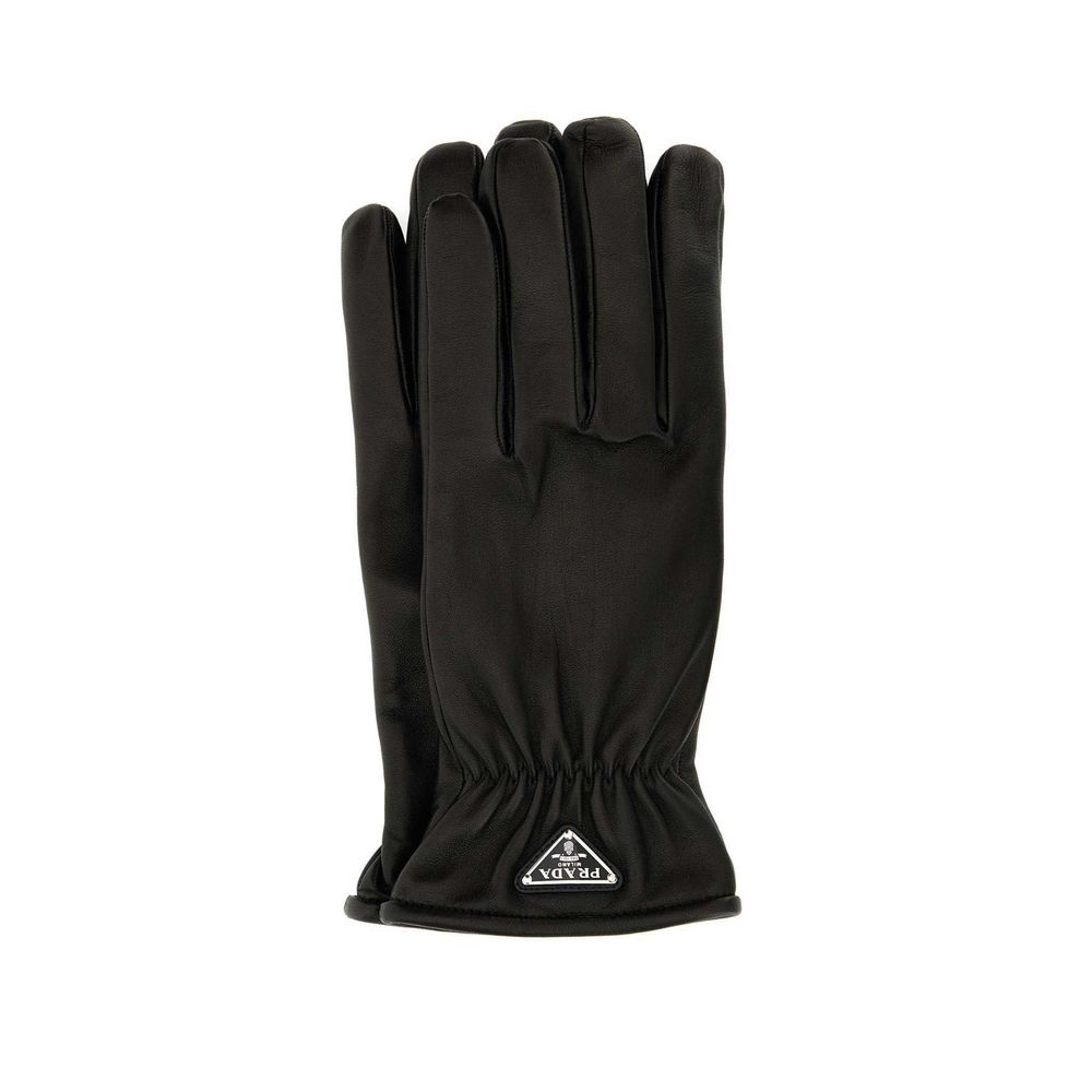 Black Lamb Leather Gloves