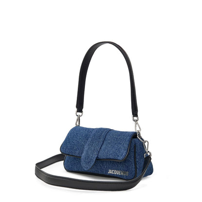 Blue Cotton Handbag