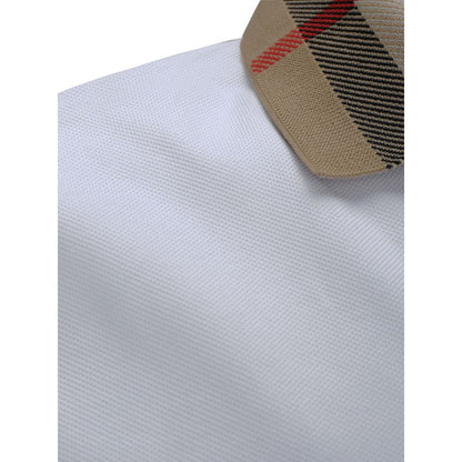 White Cotton Polo Shirt