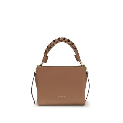Beige Calf Leather Bos Taurus Handbag
