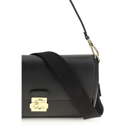 Black Calf Leather Bos Taurus Shoulder Bag