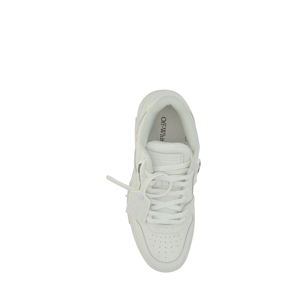 White Calf Leather Bos Taurus Low Top Sneakers